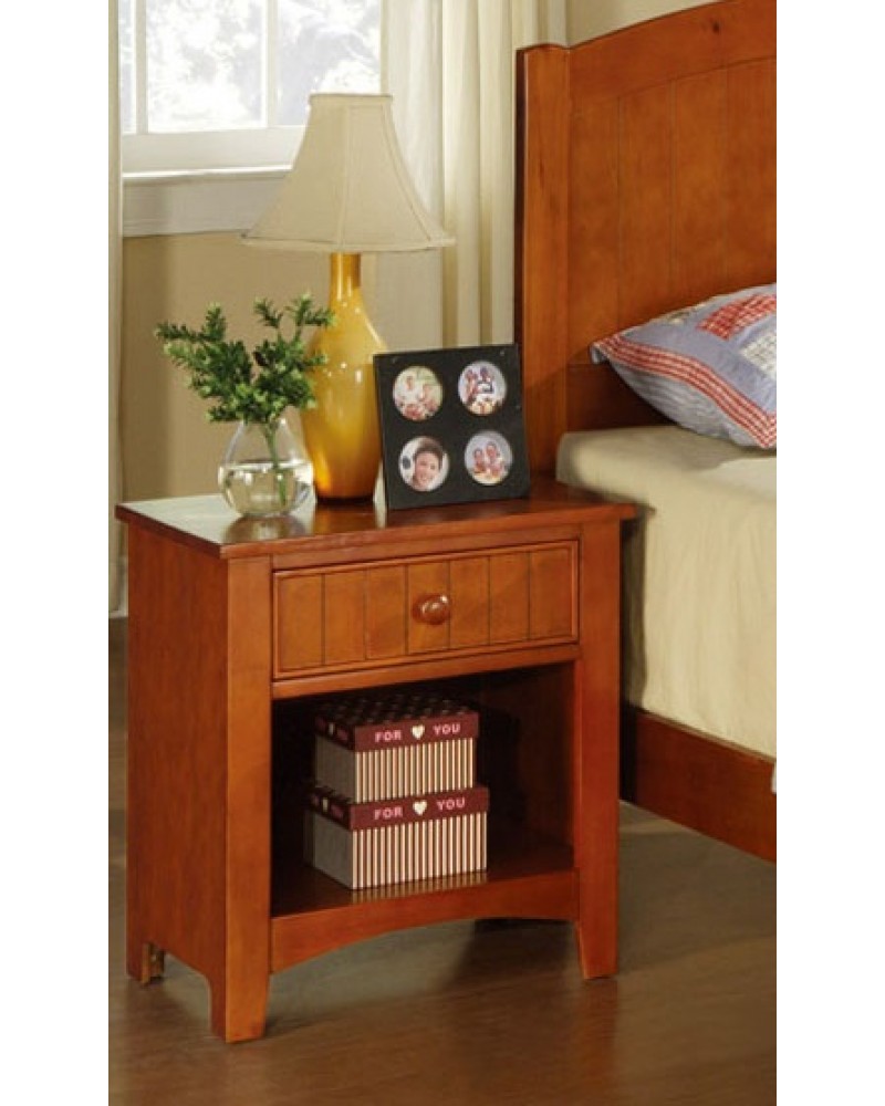 Twin Bed Set, Cherry Night Stand
