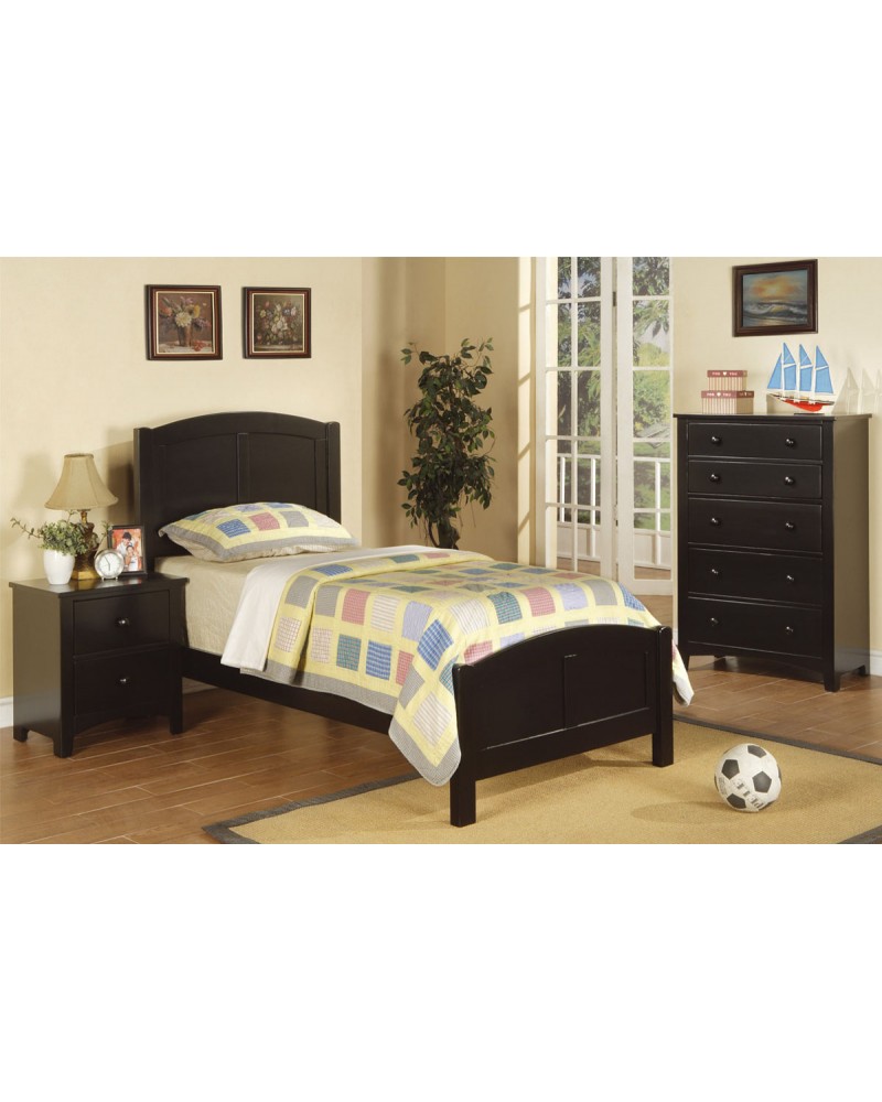 Twin Bed Set, Black. Twin Bed