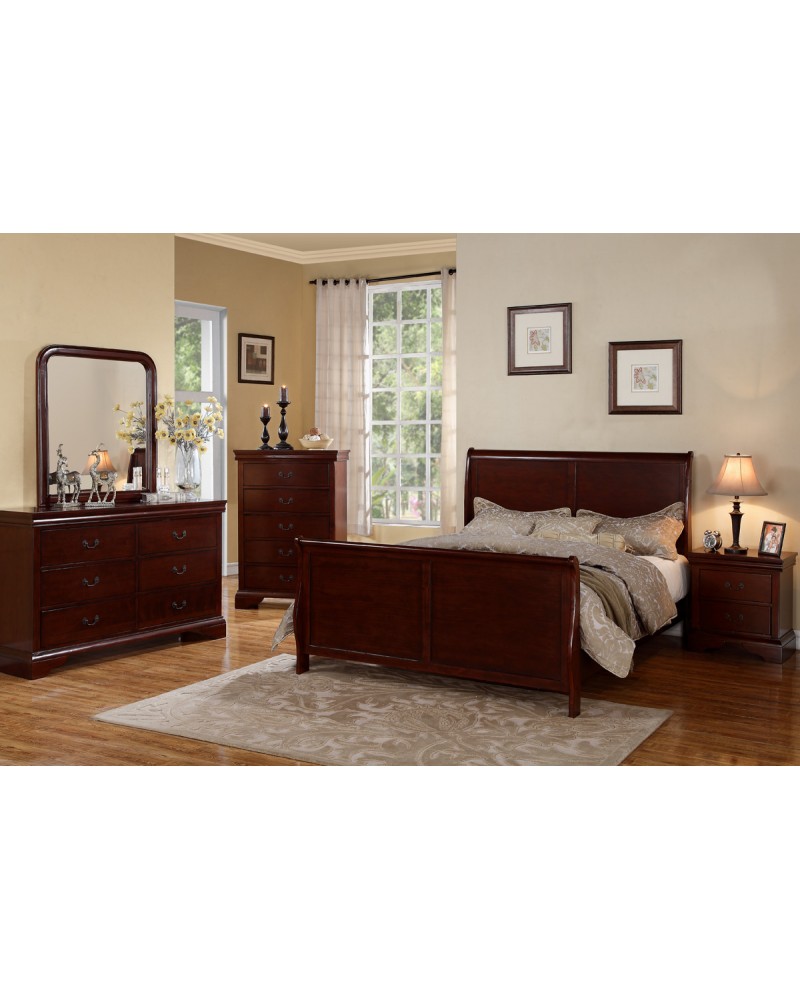 F9231CK Cal King Sleigh Bed