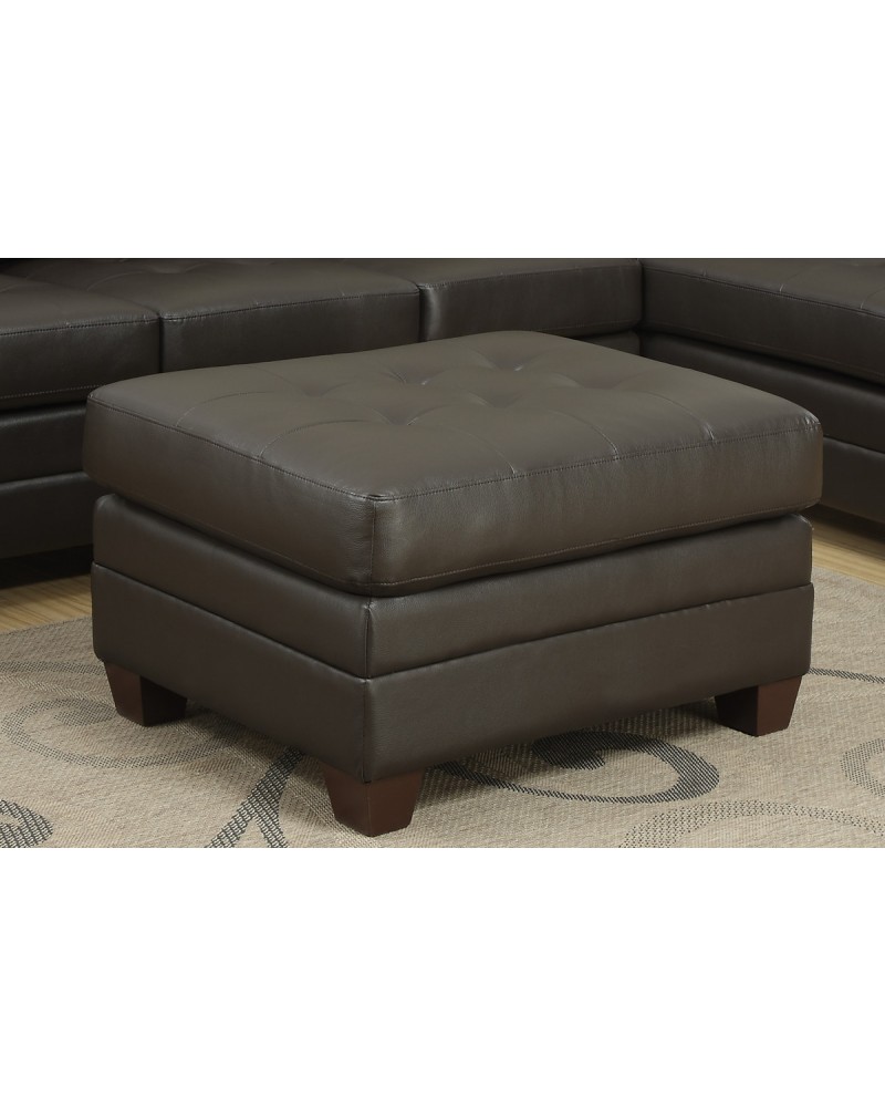 Leather Cocktail ottoman by Poundex - F7720