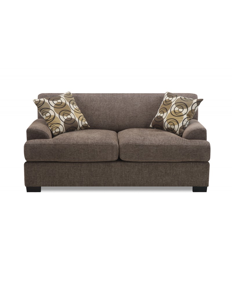 Modern Loveseat in Slate Finish by Poundex - F7449