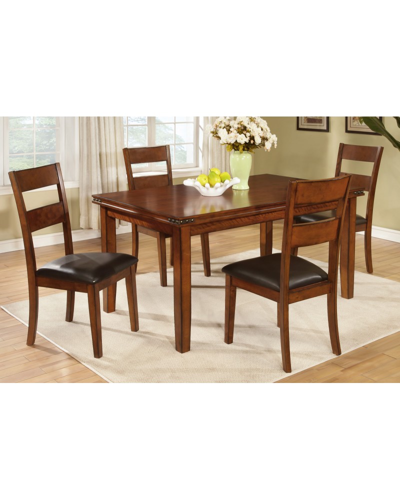 Oak Finish Country Style Dining Table by Poundex- F2192