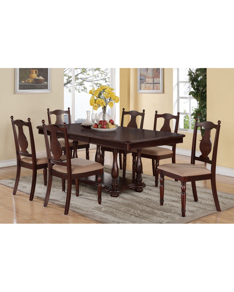 Wood Finish Dining Table by Poundex - F2420